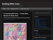 Tablet Screenshot of knittingwithcolor.com